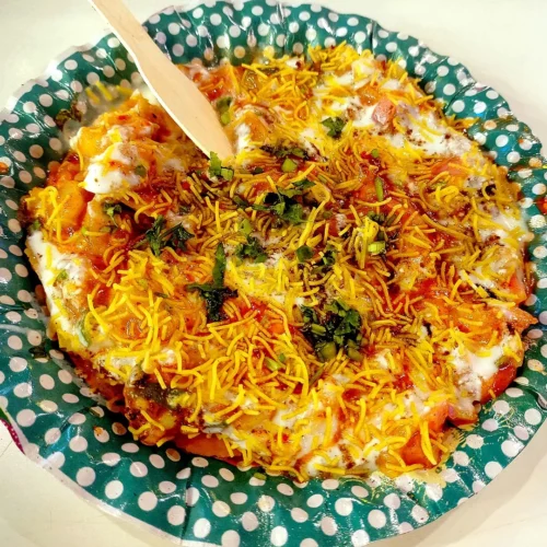 high protein dahi chaat